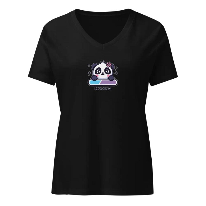 Loading Panda T-Shirt V-Neck T-Shirt product image (37)
