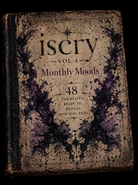 iScry vol. 4 MONTHLY MUSES | 48 inkblots | eBook/PDF product image (1)