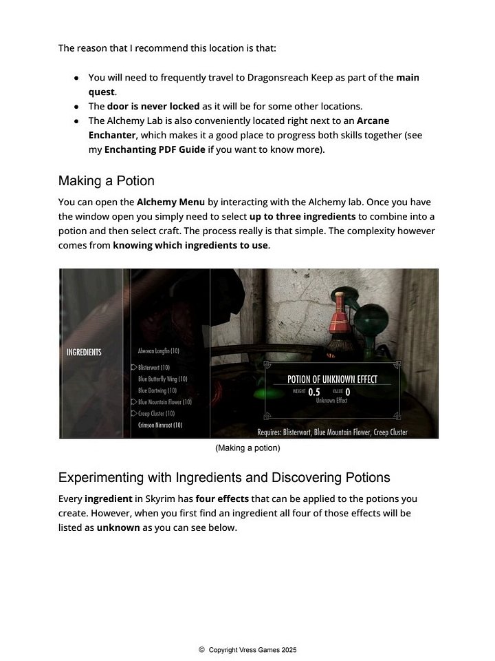 [PDF Guide] Skyrim Alchemy Guide for Total Beginners product image (2)