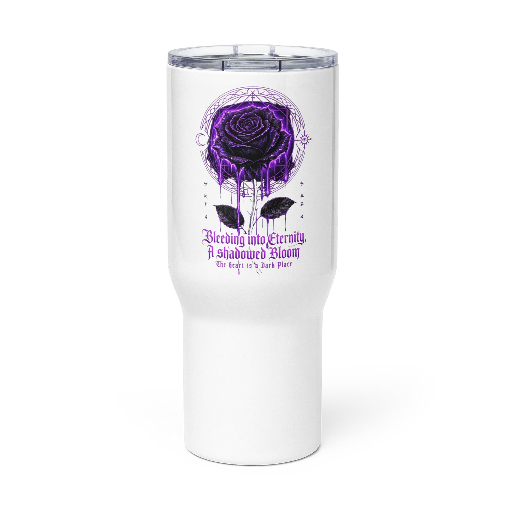 Neon Gothic Rose Travel Mug product image (3)