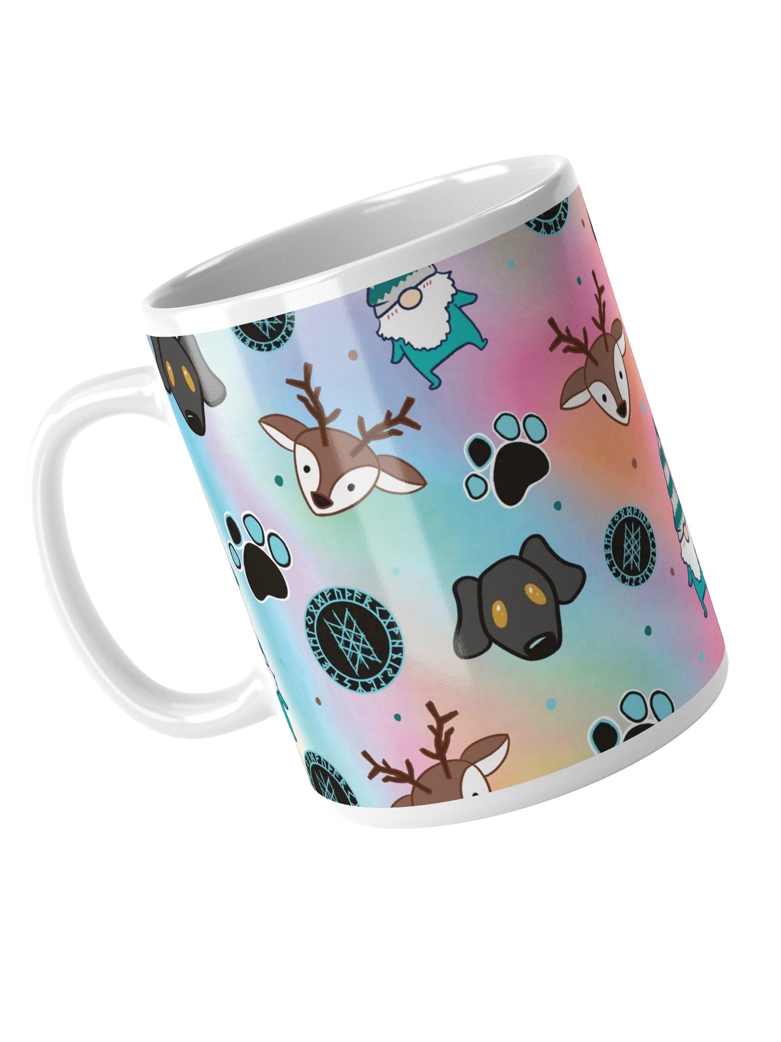 PRIDE Rainbow Stream Pattern Glossy Mug product image (7)