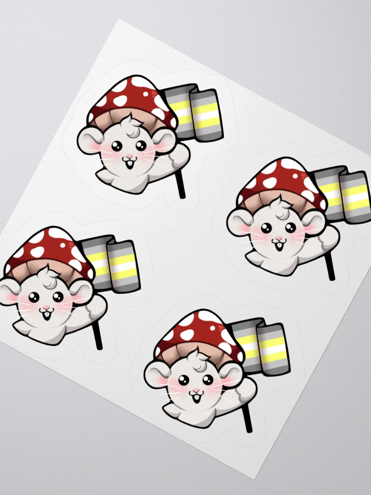 Demigender Pride Flag Stickers product image (2)