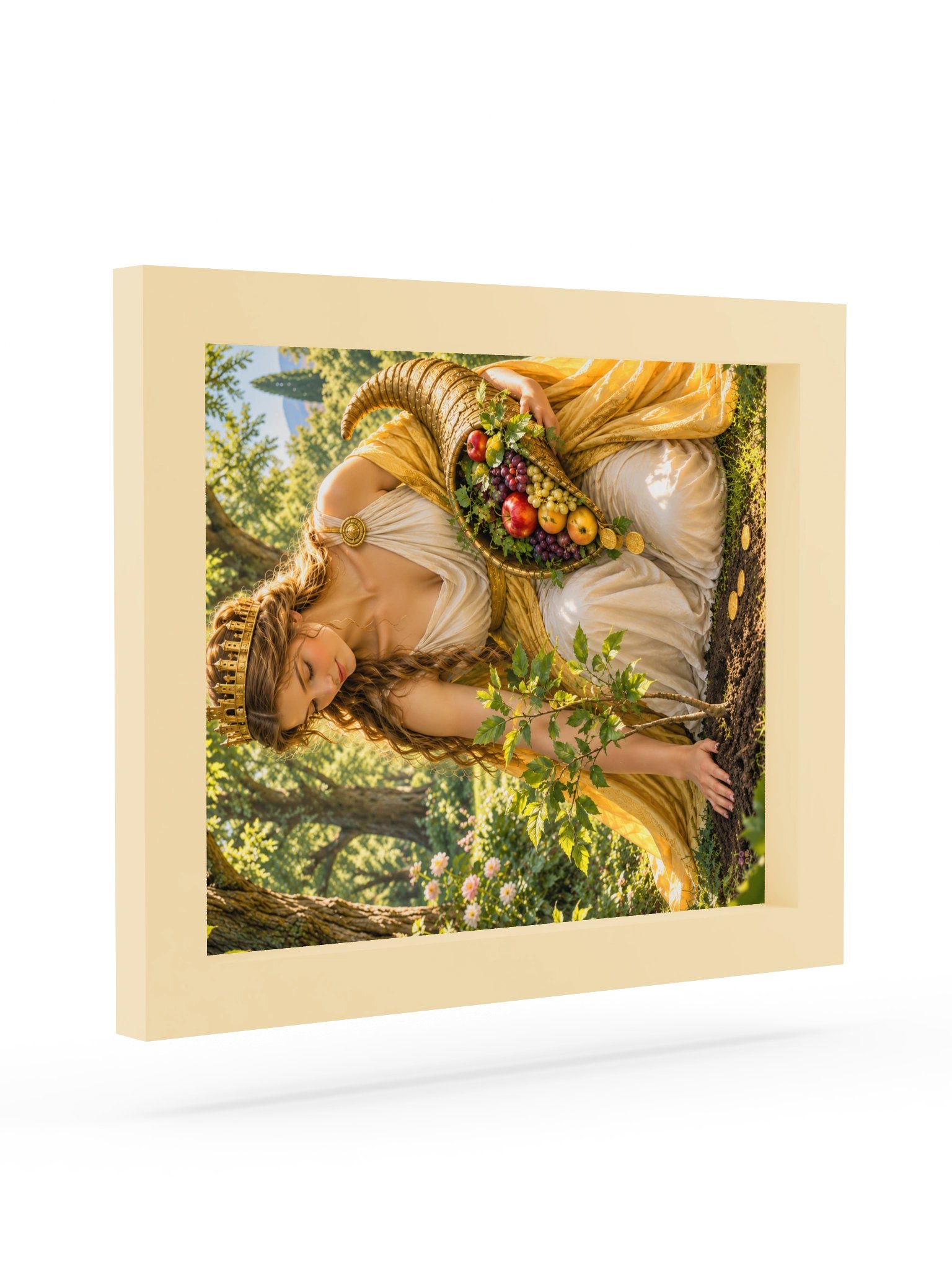 Framed Poster, Golden Goddess Nurturing the Sapling product image (7)