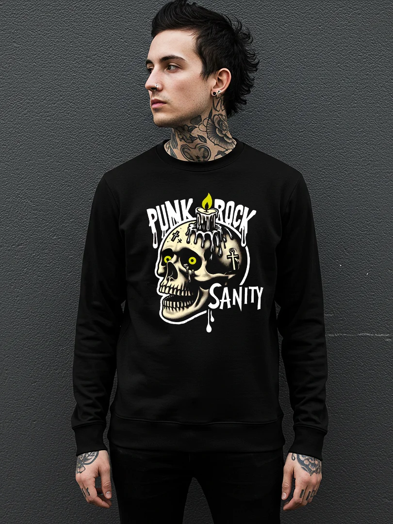 PUNK SKULL SANITY pullover product image (3)
