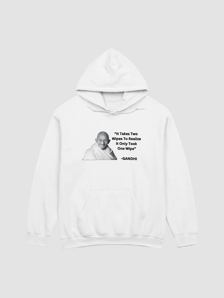 It takes two wipes to realise it only took one wipe Hoodie product image (1)
