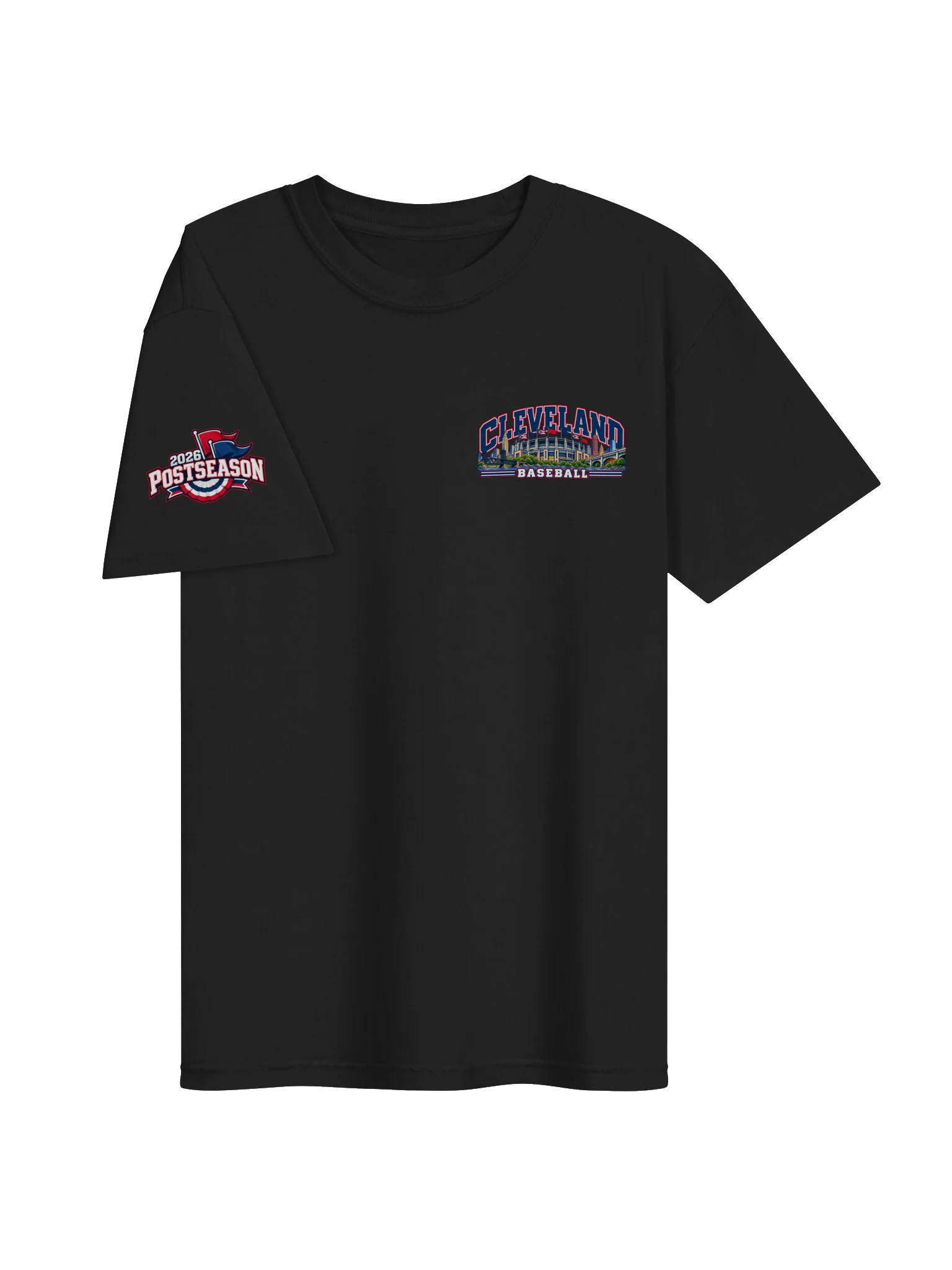 Cleveland Baseball 2026 "Postseason" Animated Player Back Print T-Shirt product image (3)