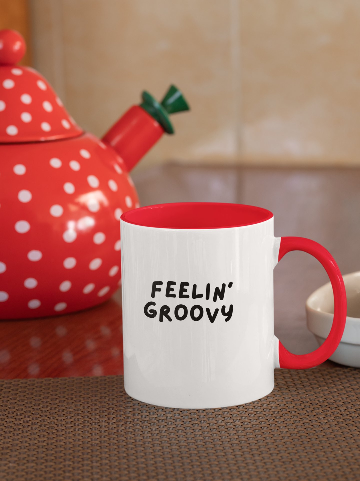 “Feelin’ Groovy” My Vibe Ceramic Mug with Color product image (1)