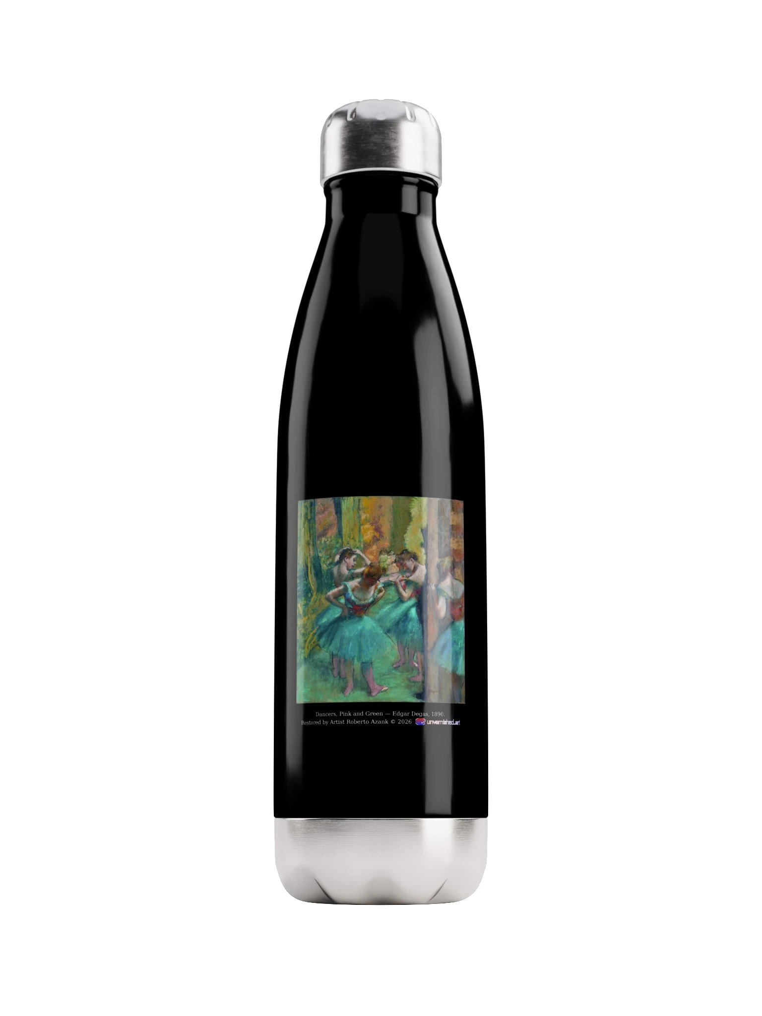Dancers, Pink and Green — Water Bottle product image (1)
