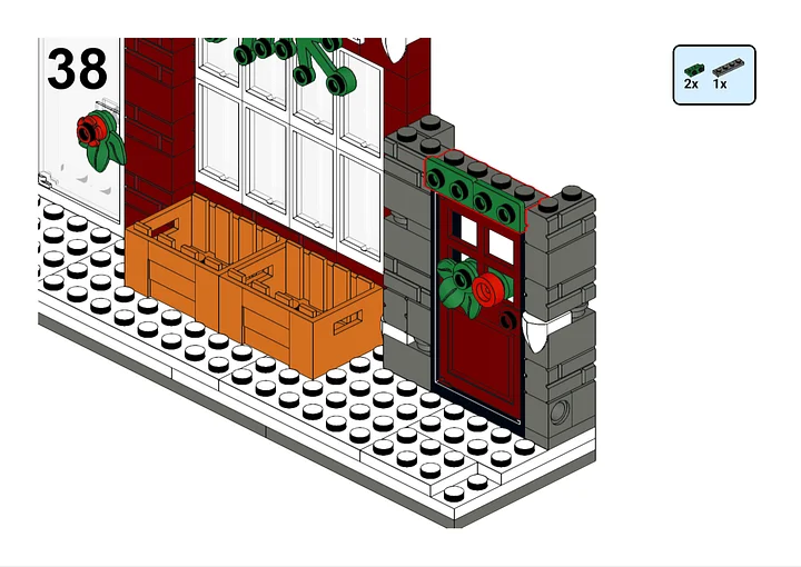 Free LEGO Building Instructions - Festive Book Nook product image (2)