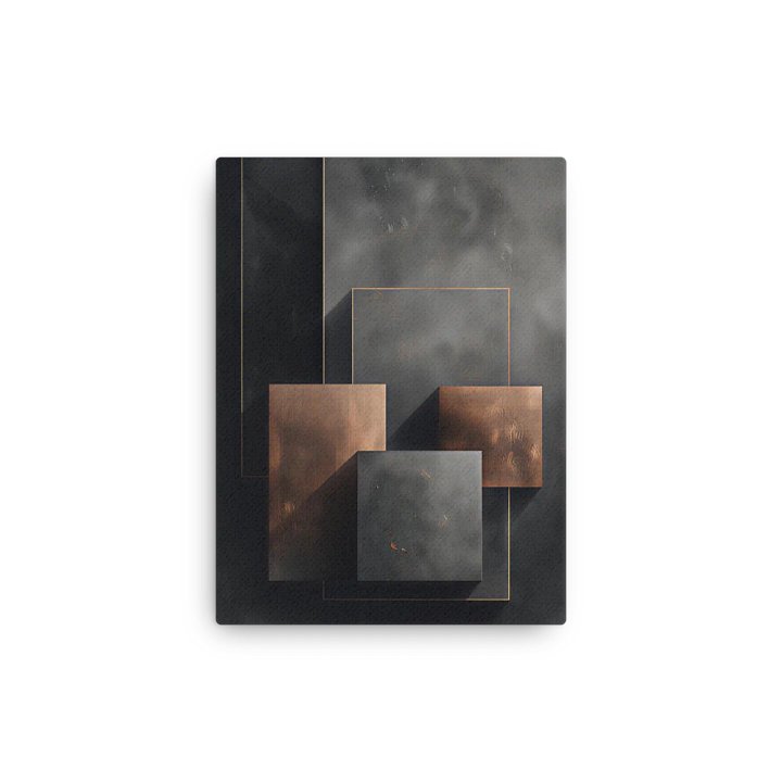 Bronze Geometry in Charcoal – Metallic Texture and Minimal Design product image (13)