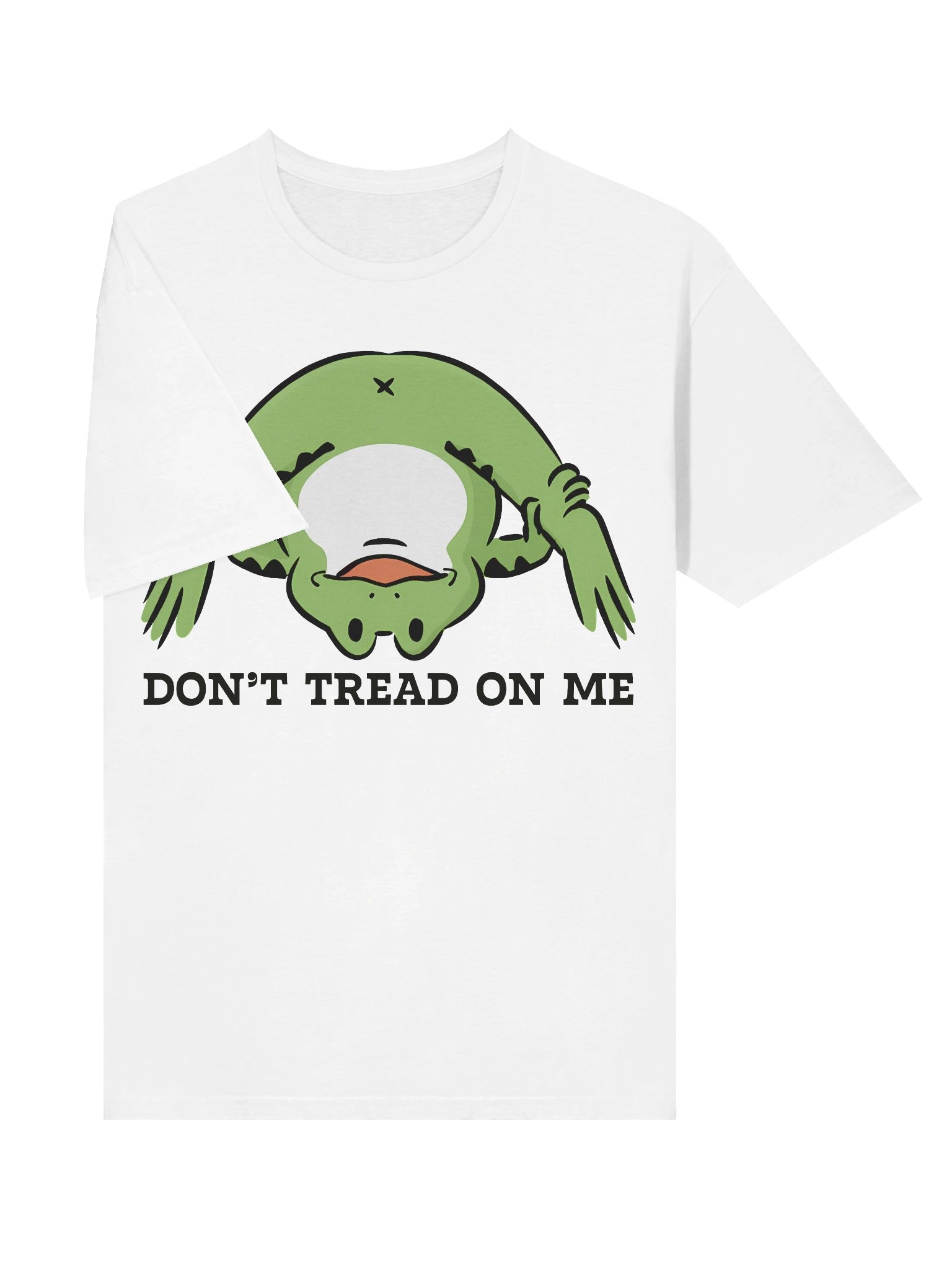 Whimsical Upside-Down Frog Cartoon T-Shirt product image (36)