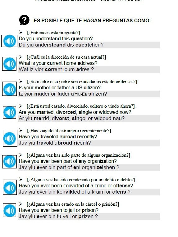 PDF - Libro de inglés para el exámen de ciudadanía USA - CON AUDIOS INCLUIDOS product image (2)