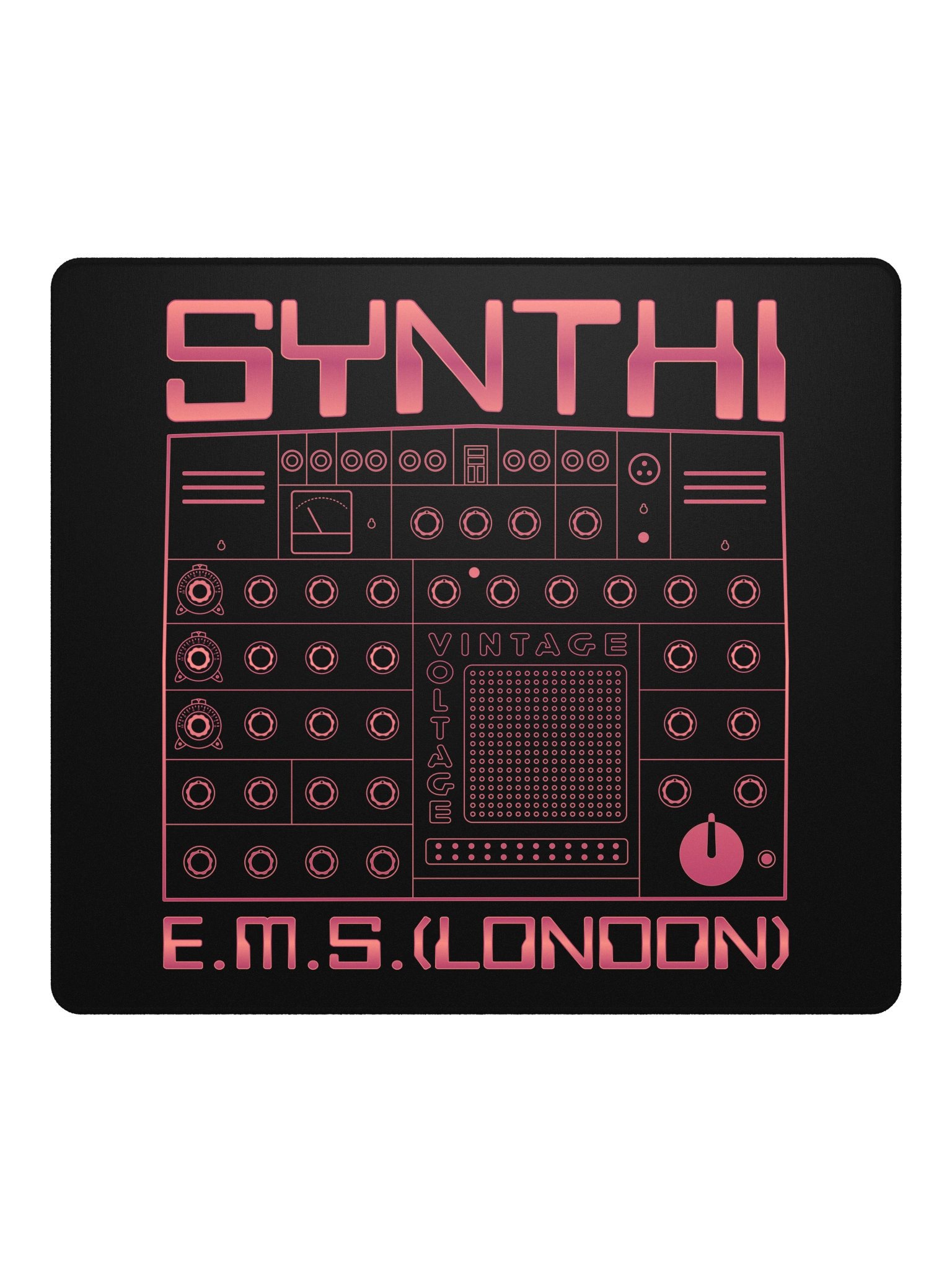 EMS Synthi Studio Gaming Mouse Pad 18" - AKS VCS3 Electronic Music Studios (Vintage Analog Synth) product image (3)