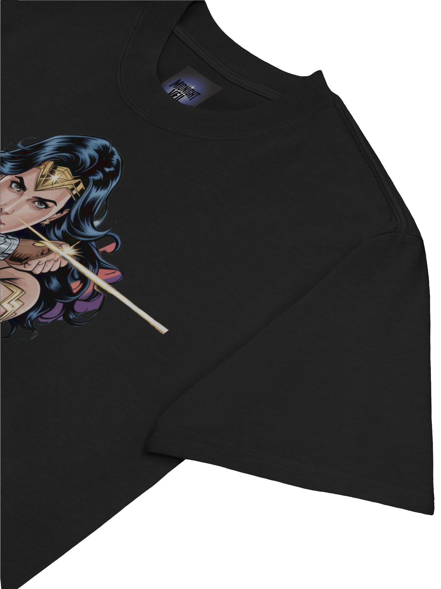 Wonder Woman Lasso Eclipse Oversized Faded T-Shirt product image (7)