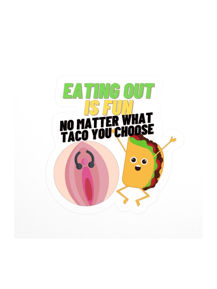 Eating Out Is Fun Kisscut Sticker product image (1)