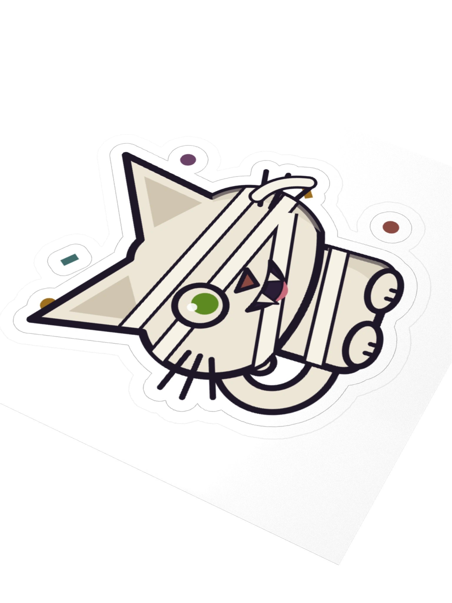 Anniversary Mummy Zombie Cat Laptop Sticker product image (8)