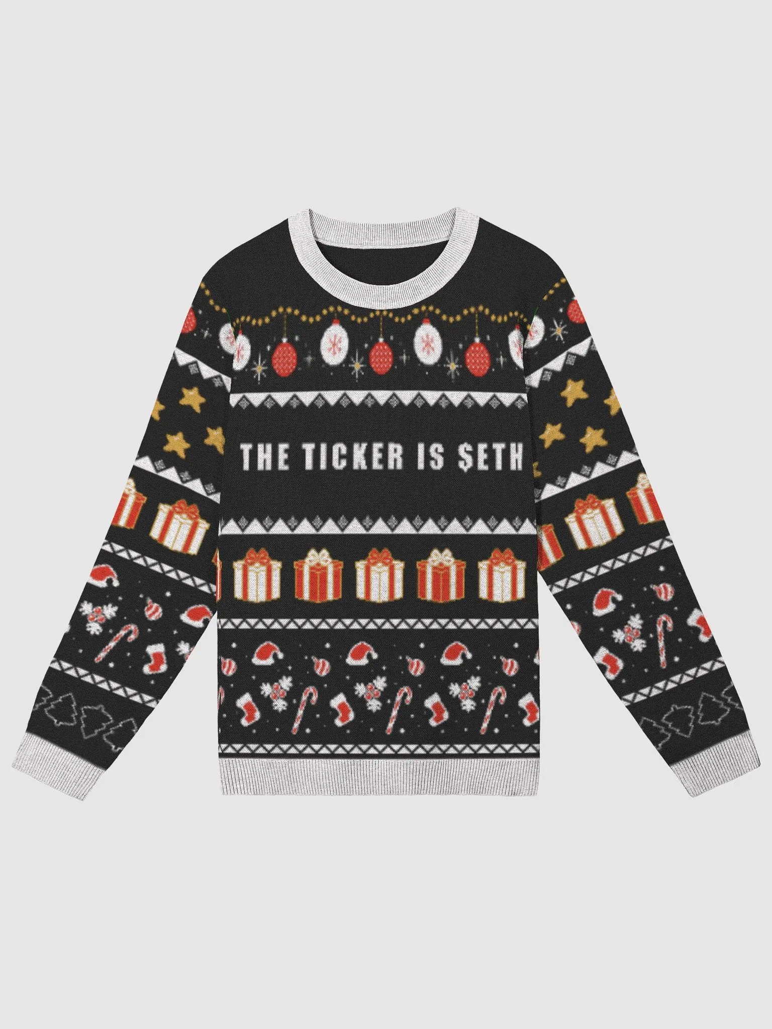 The Ticker is $ETH - Xmas Sweater product image (1)