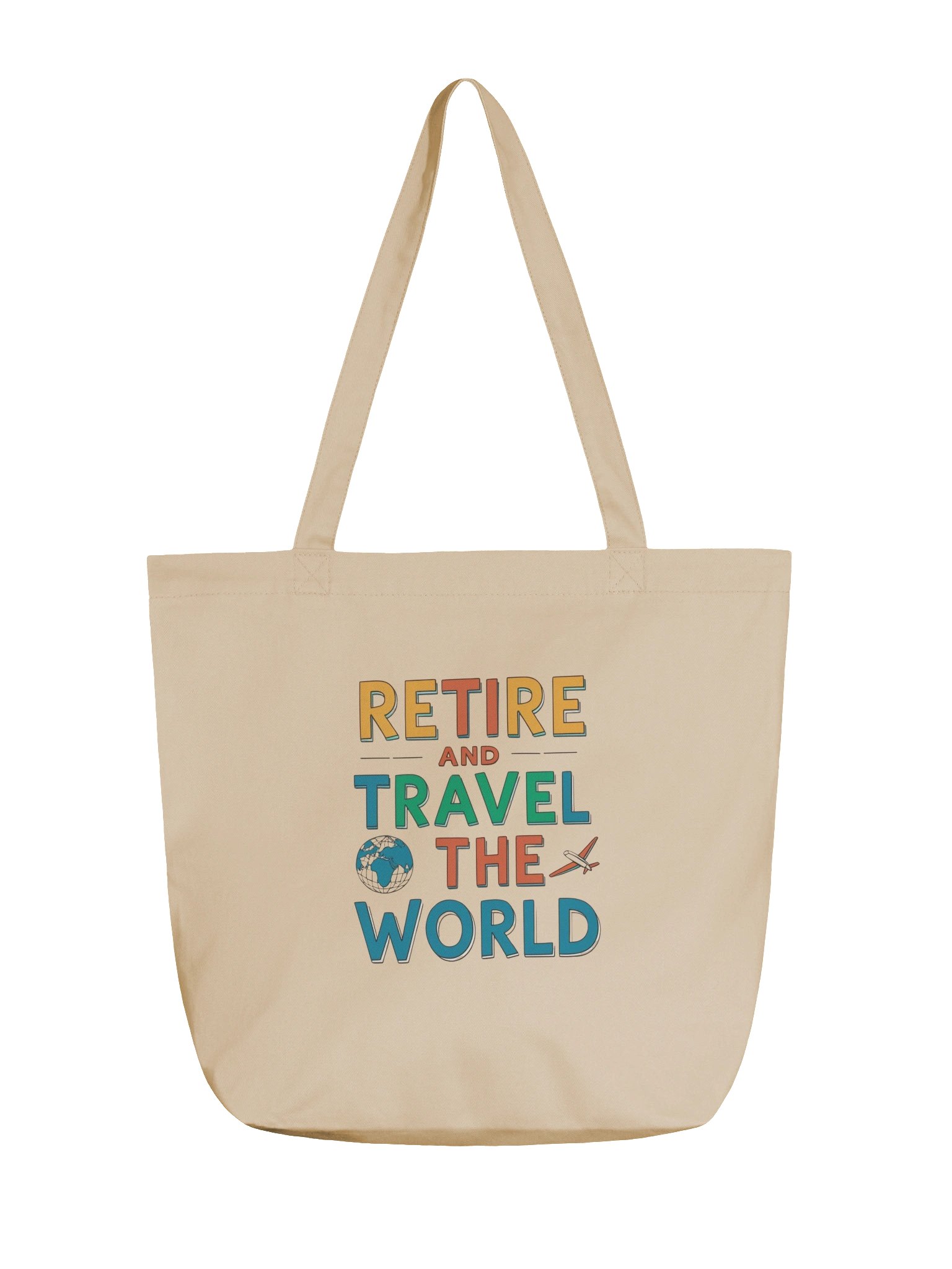 Retire and Travel the World Eco-Friendly Tote Bag product image (1)