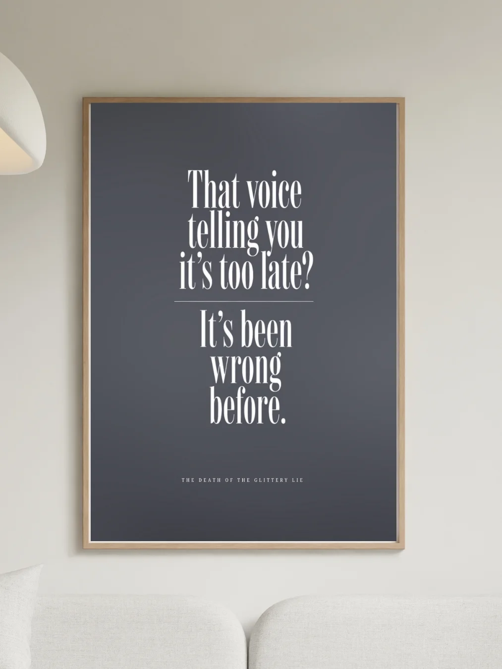 That Voice Telling You It's Too Late? - Digital Print (Dark) product image (1)