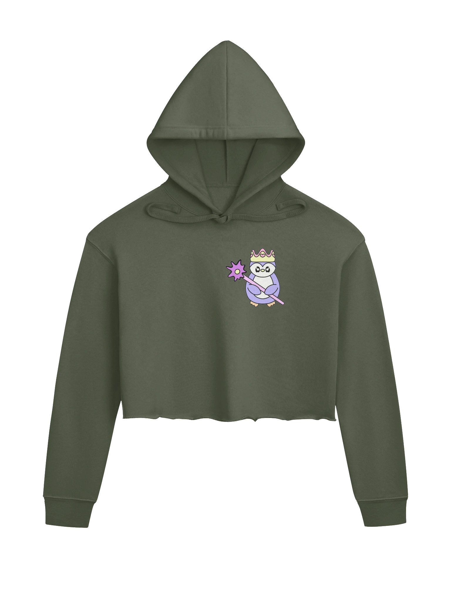 Cropped Hoodie - Queenguin Rep. with Zeyta Cross Logo product image (1)