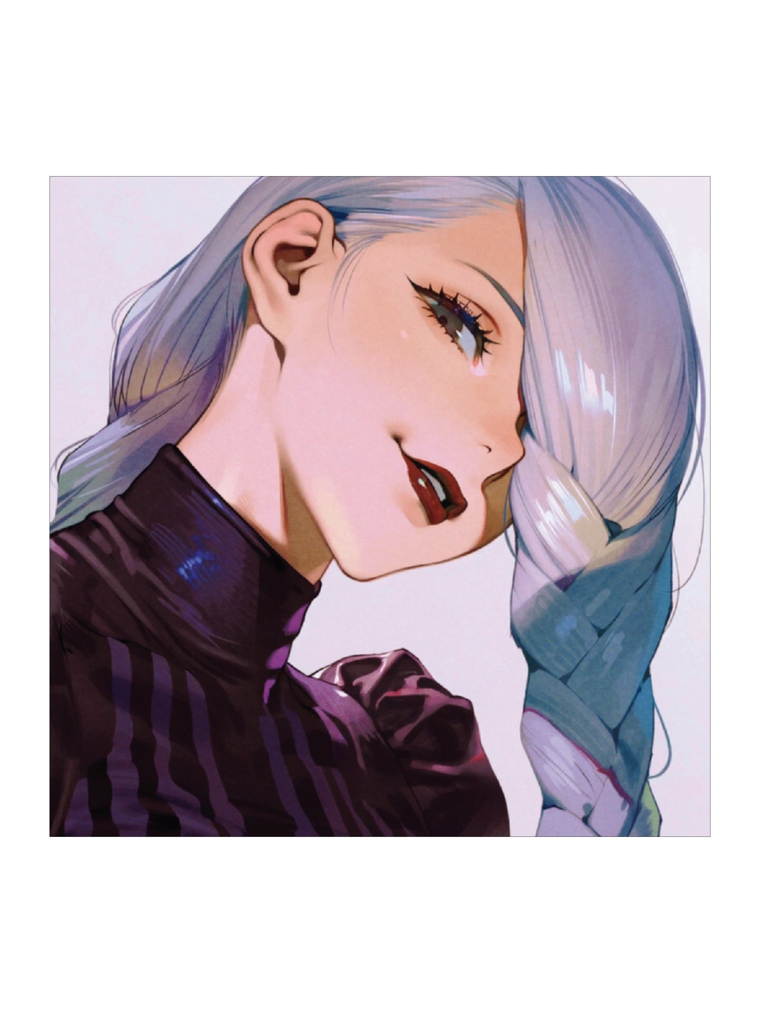 White Hair Mother Square and Tall Sticker product image (1)