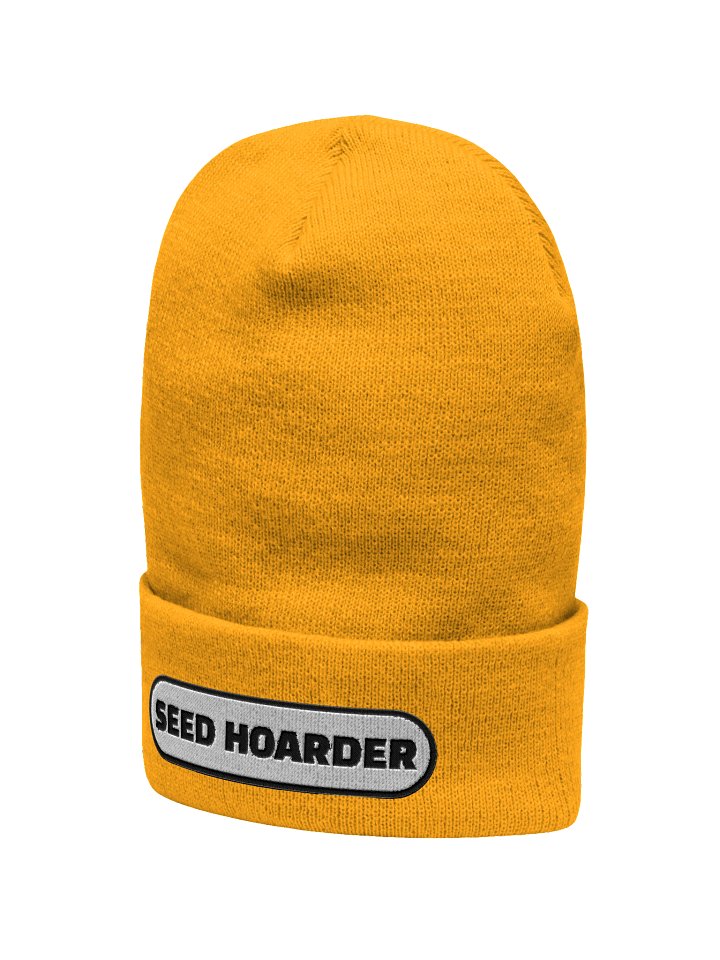 Seed Hoarder Embroidered Beanie Hat product image (2)
