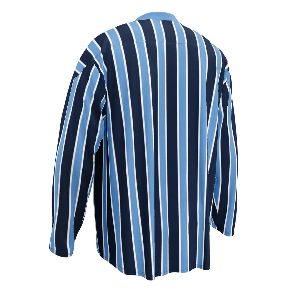 Blue Stripe Eco-Friendly Hockey Fan Jersey product image (6)