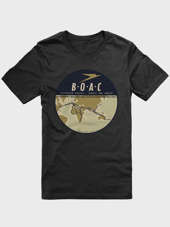 BOAC Speedbird Routes Across The World - T-Shirt product image (1)