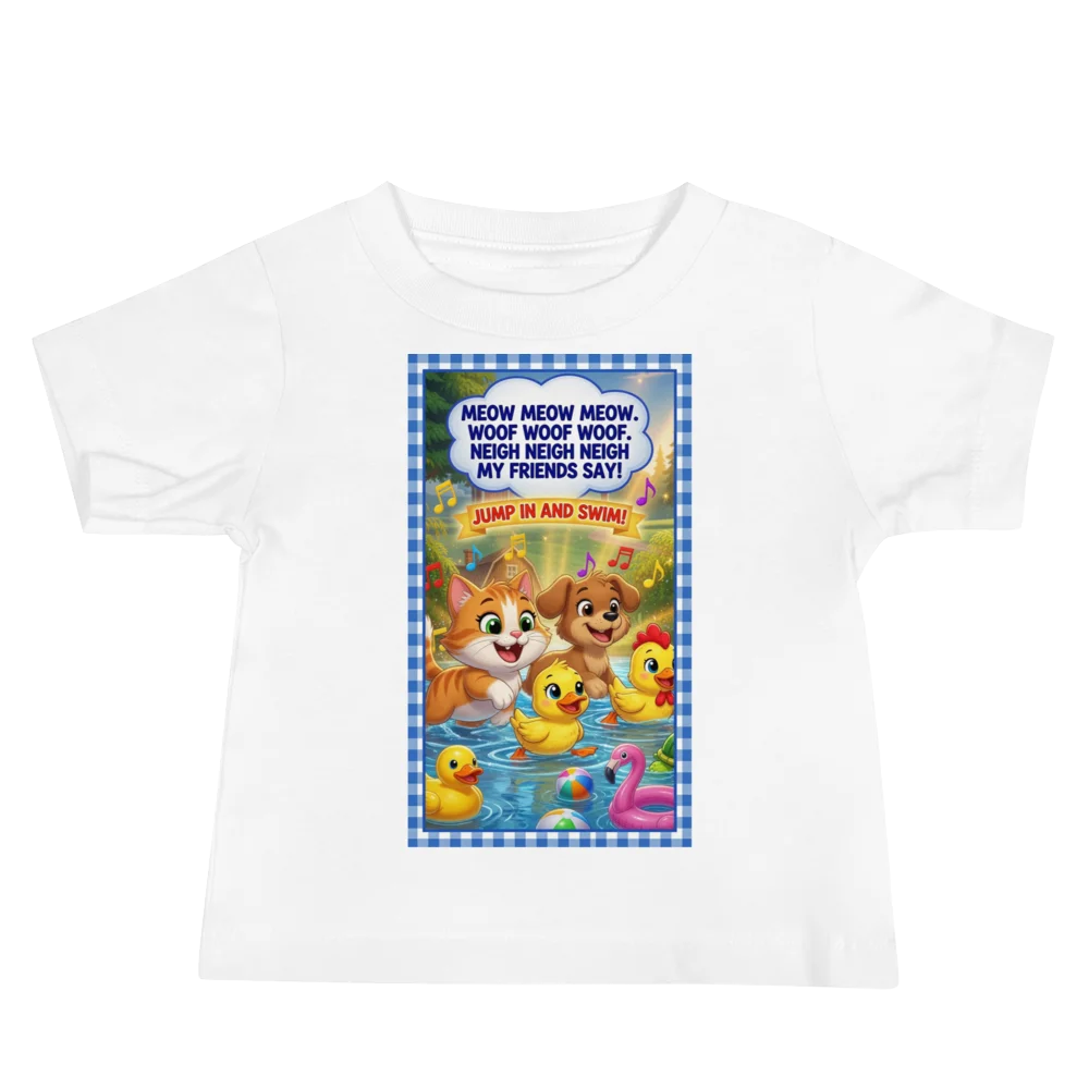 Sing A Rhyme Time Animal Splash Baby Tee product image (2)