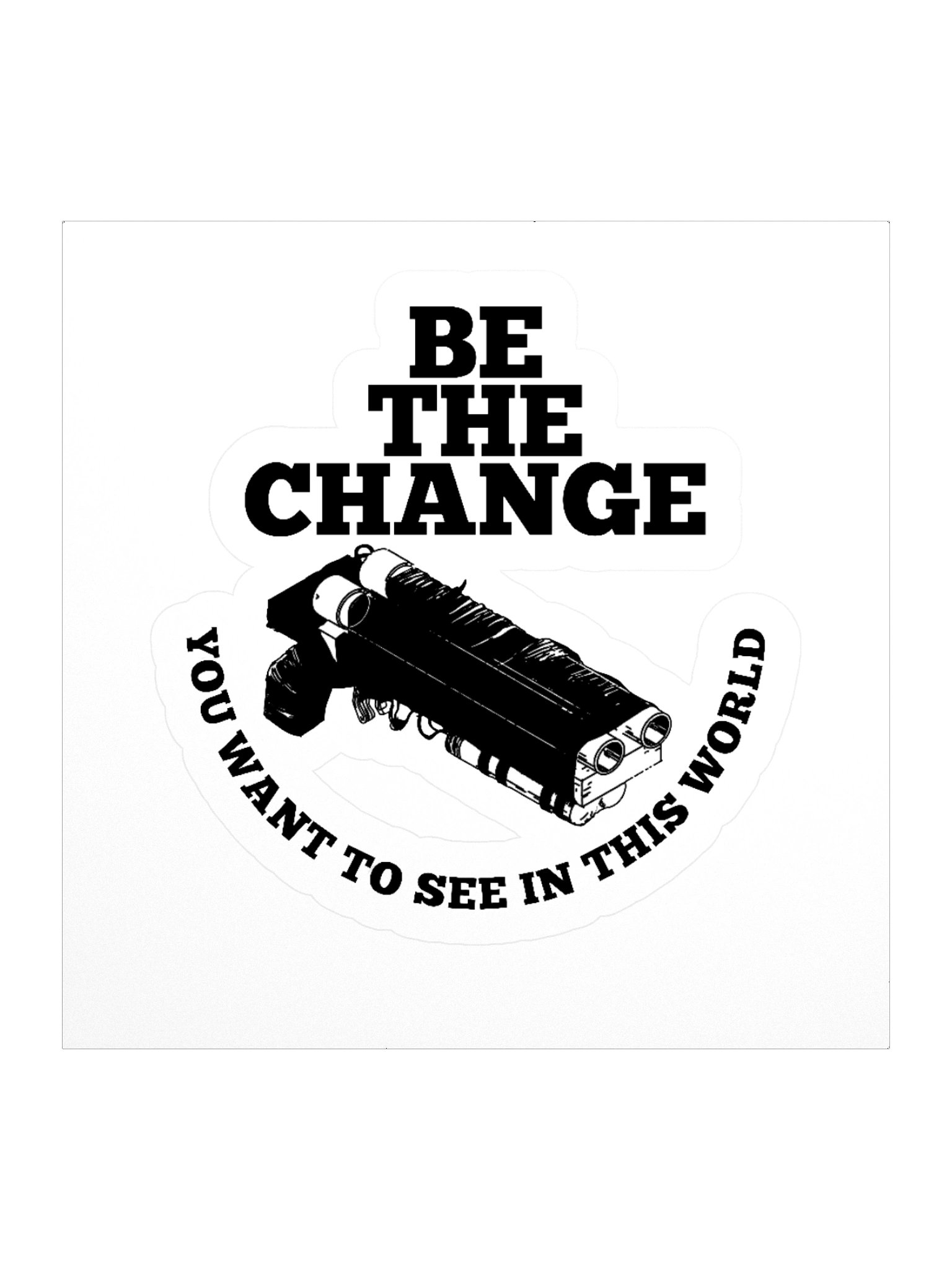 Be the Change sticker product image (2)