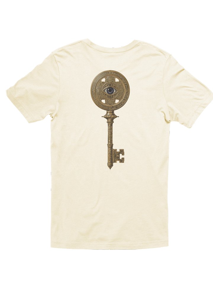 The Gatekeeper’s Key Classic T-Shirt – Front & Back Print | Natural | Bella+Canvas 3001 product image (2)