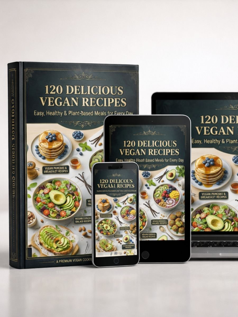 120 Delicious Vegan Recipes: Easy, Healthy & Plant-Based Meals for Every Day product image (3)