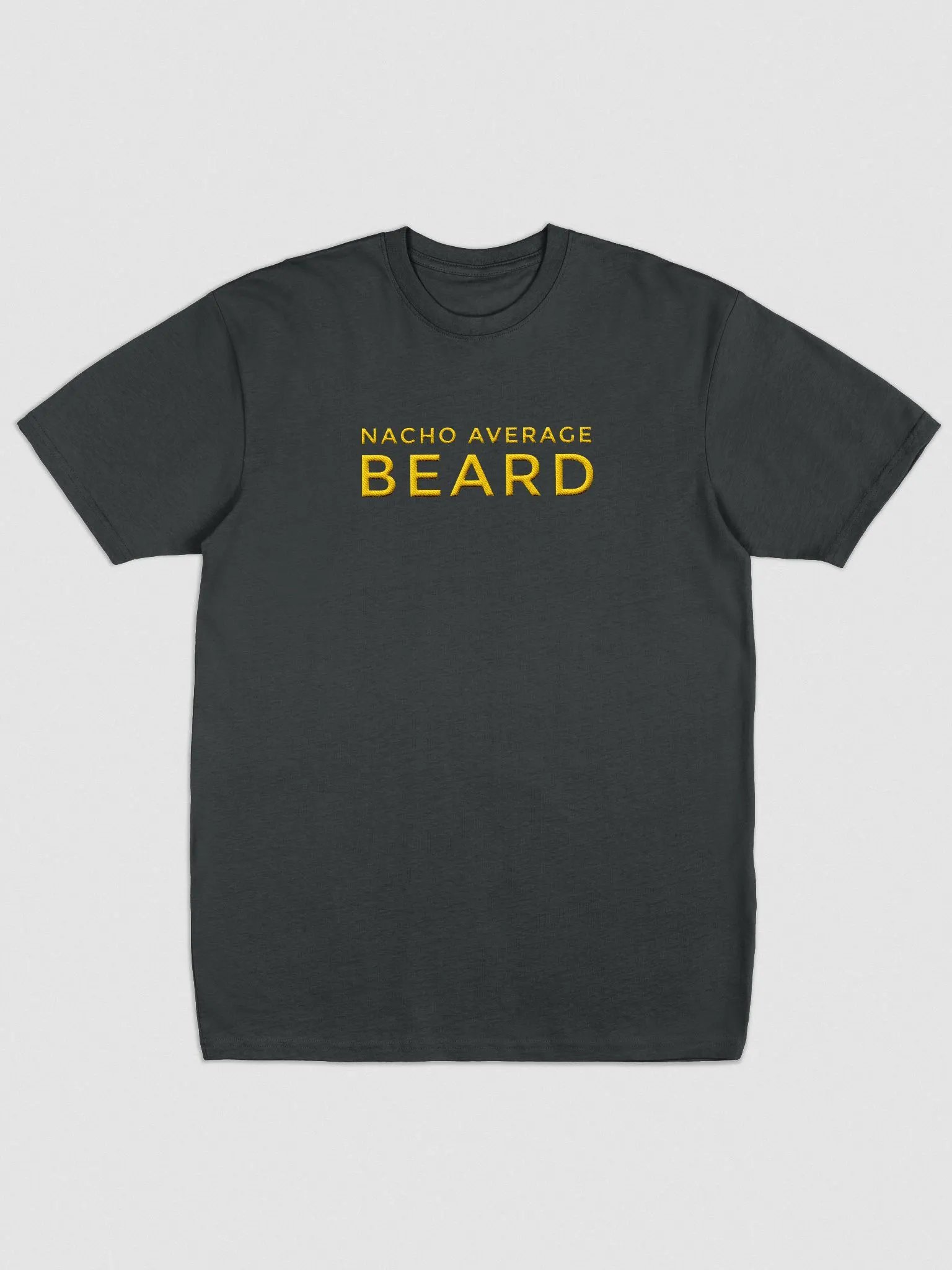 Men's Nacho Average Beard T-Shirt (Gold Embroidery) product image (5)
