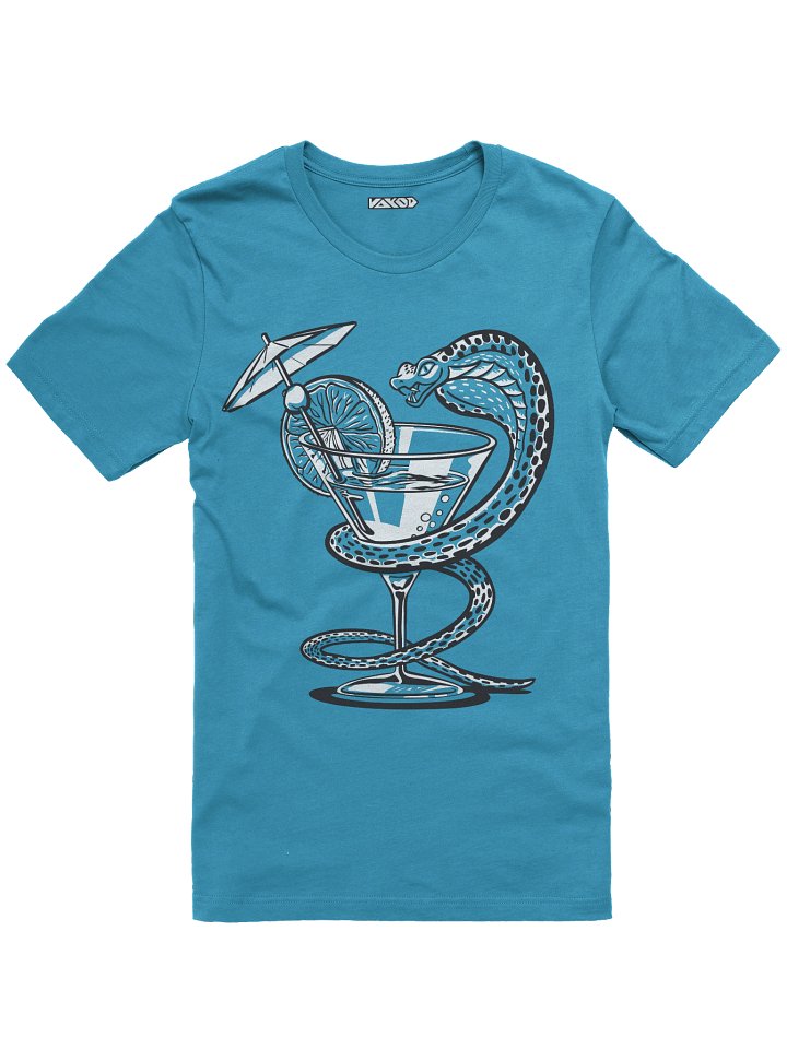Snake & Cocktail - Graffiti Unisex T-Shirt product image (3)