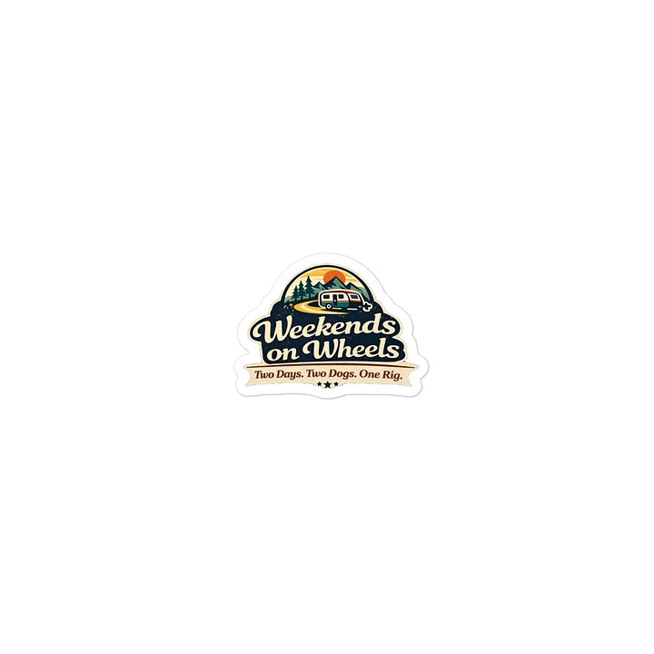 Weekends on Wheels Classic Logo Sticker product image (2)