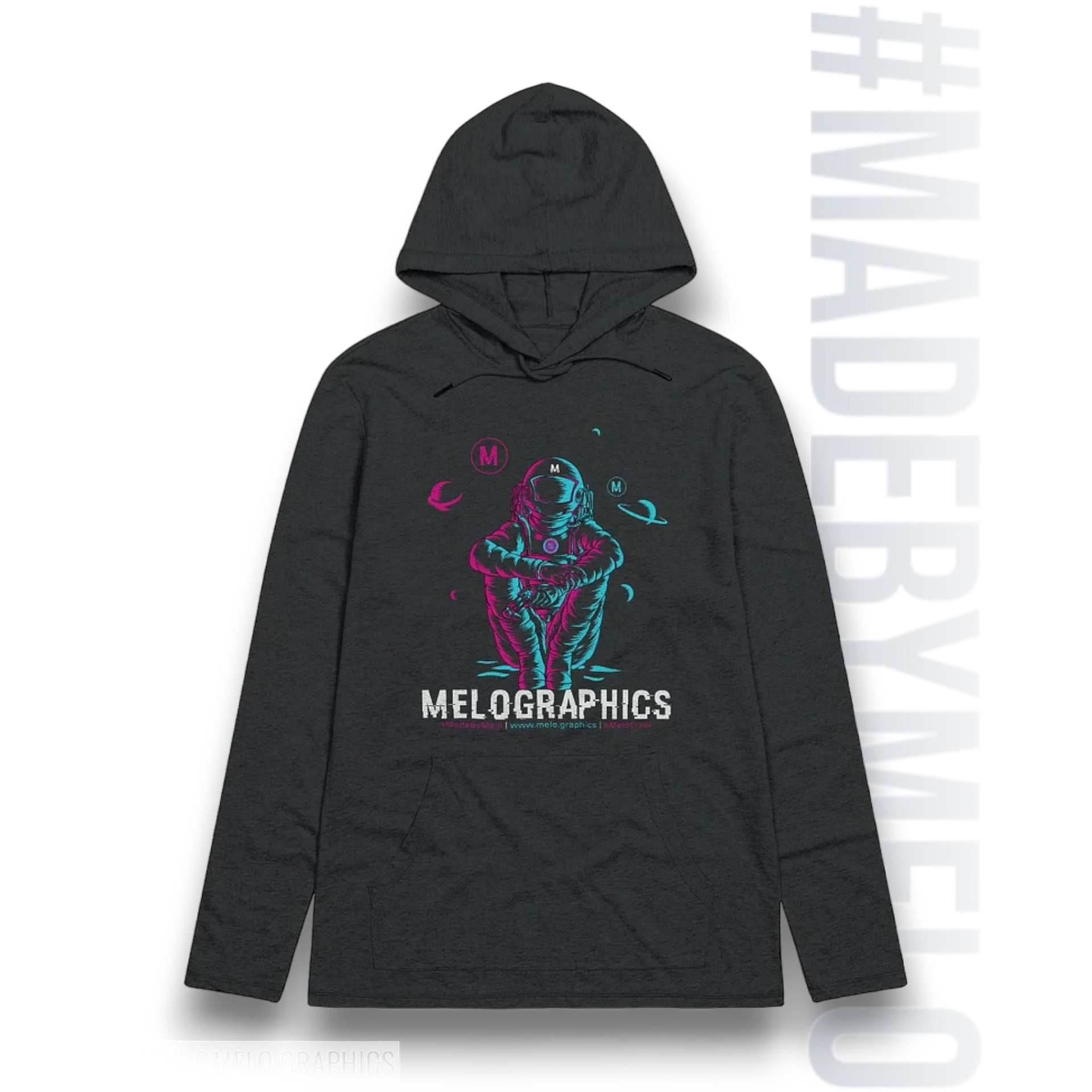 #MeloCrew Vibes: Duotone - Premium Lightweight Hoodie | #MadeByMELO product image (4)