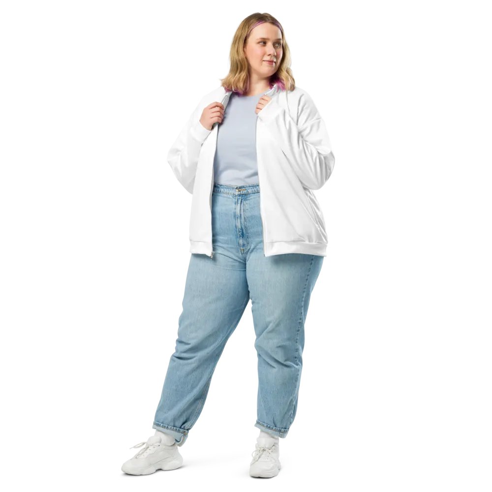 White Bomber Jacket (Unisex) product image (10)