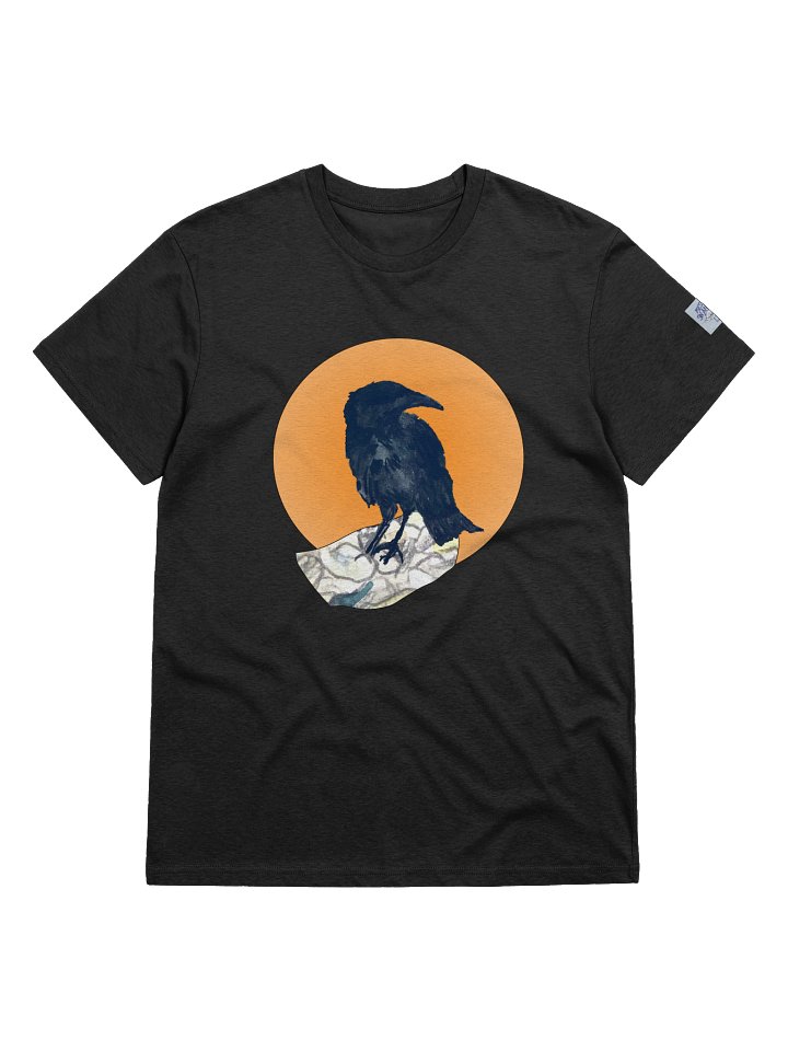 Crow on Pebbles, Organic T-Shirt (Unisex) product image (1)