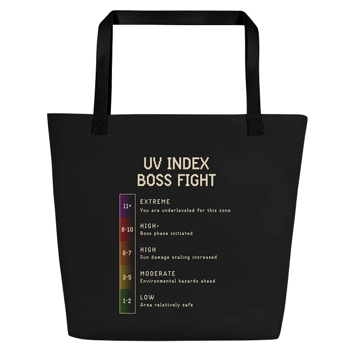 UV Index Boss Fight Tote Bag | Sun Sensitivity & Chronic Illness Bag product image (1)