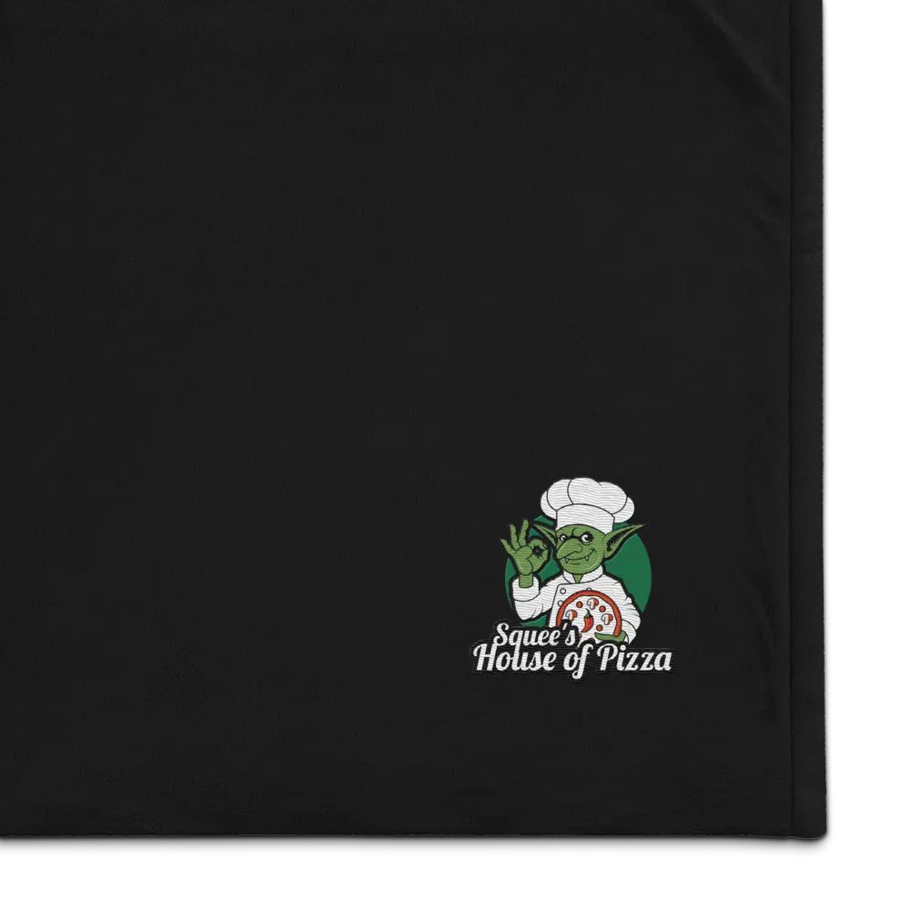 Squee’s House of Pizza Premium Sherpa Blanket product image (1)