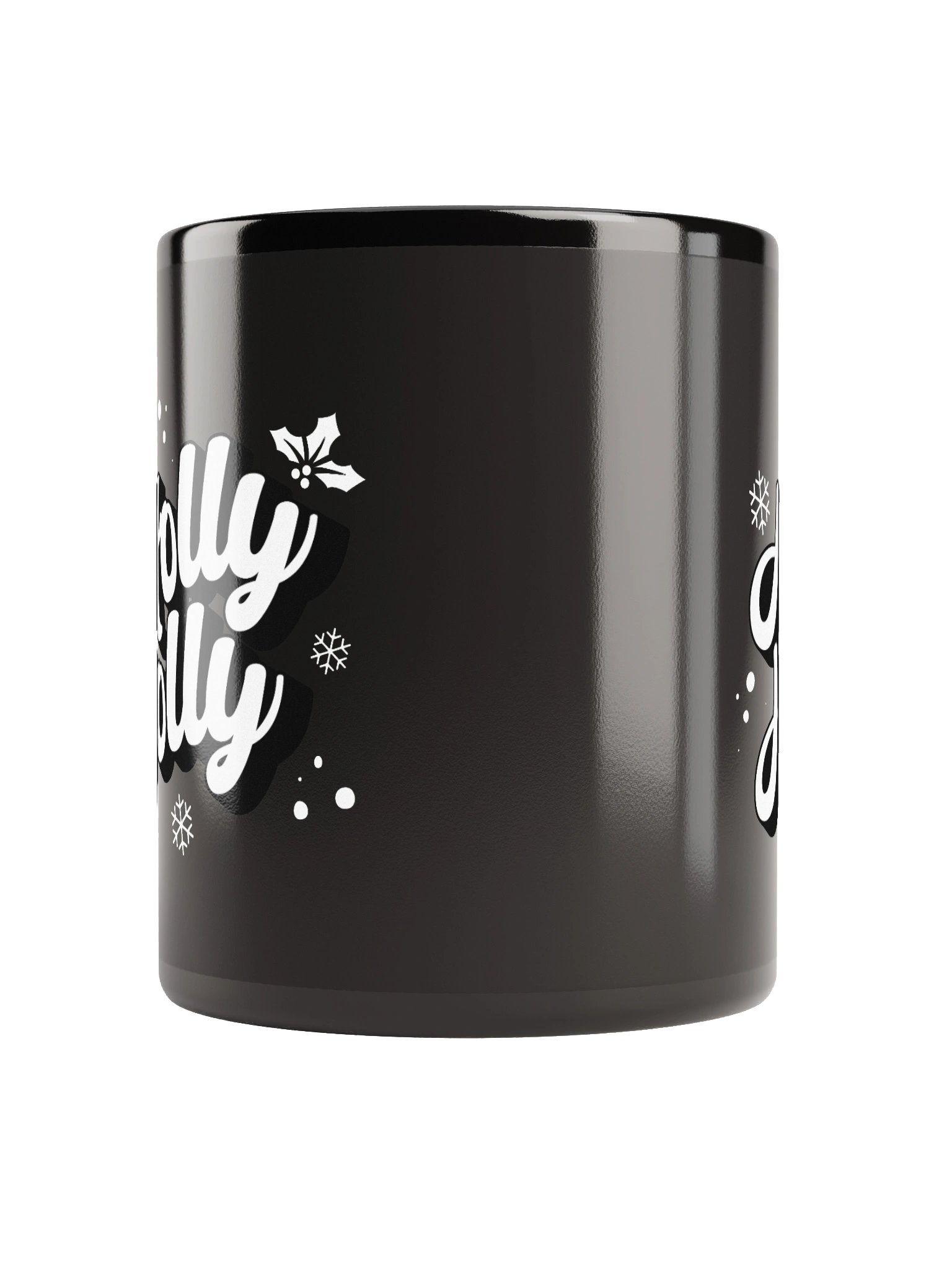 HOLLY JOLLY Coffee Mug Christmas Typography Minimalist product image (9)