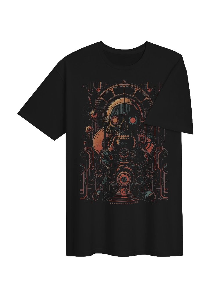 Retro Android Skull T-Shirt product image (7)