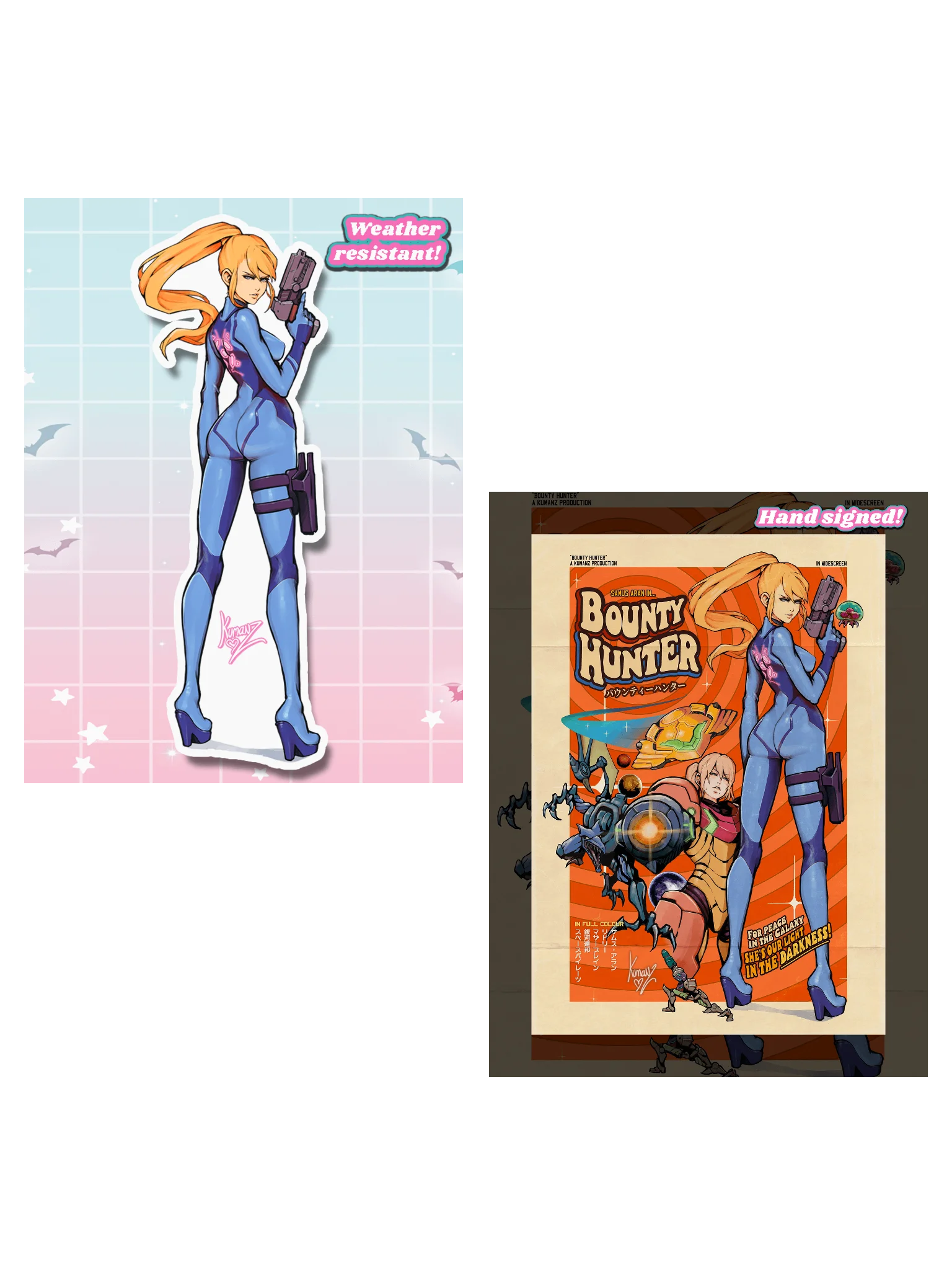 The Bounty Hunter Signed Print + XL Sticker product image (1)
