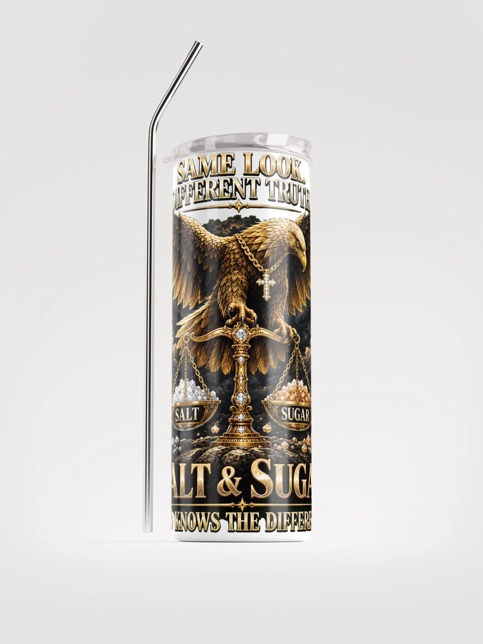 RBF Salt & Sugar — Different Truth White Tumbler product image (1)