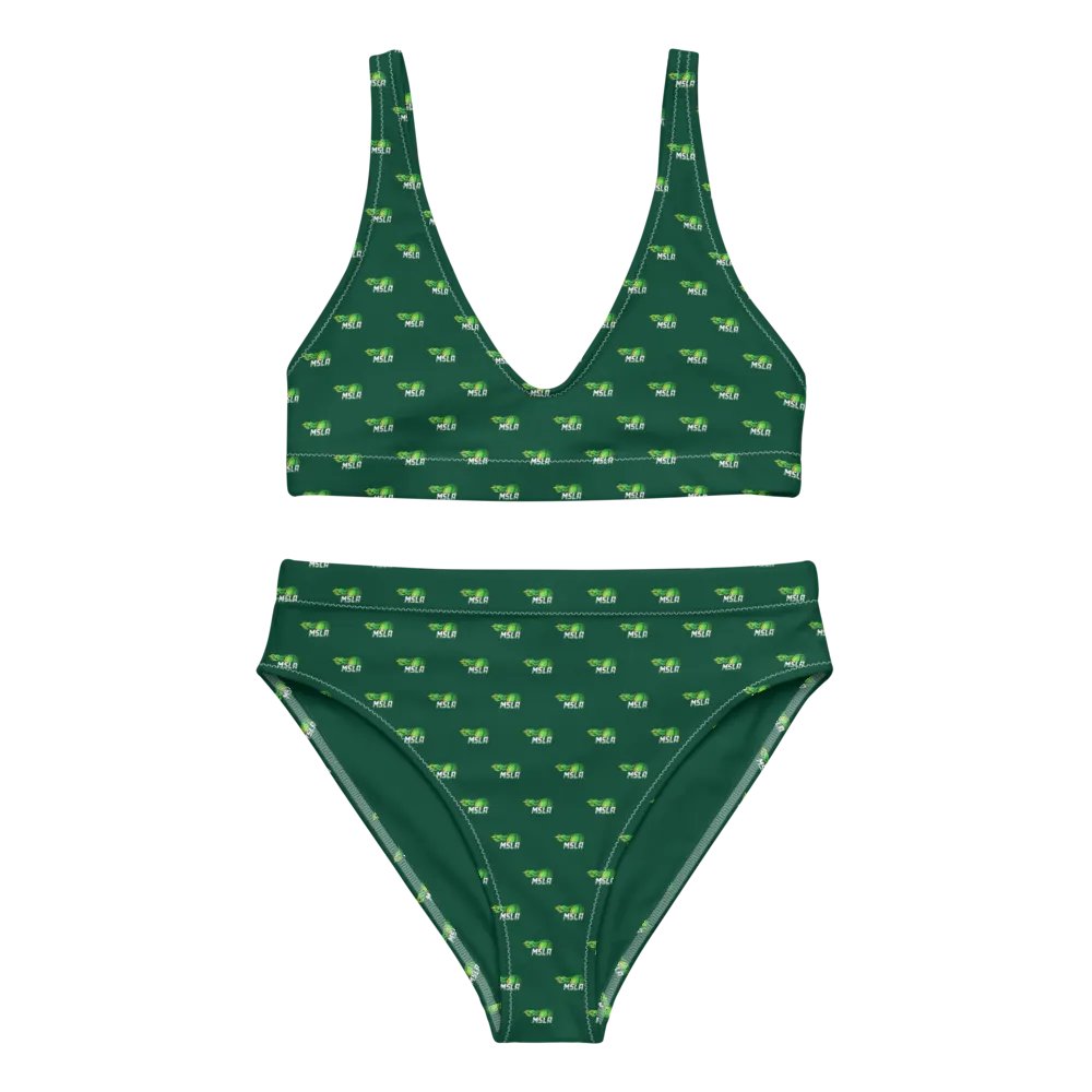 MSLA Green High Waisted Bikini product image (2)