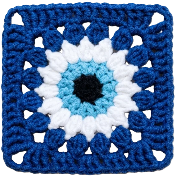 Evil Eye Granny Square product image (1)