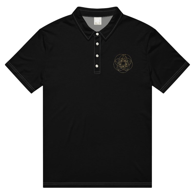 Golden fibo Geometric Men's Polo Shirt product image (1)