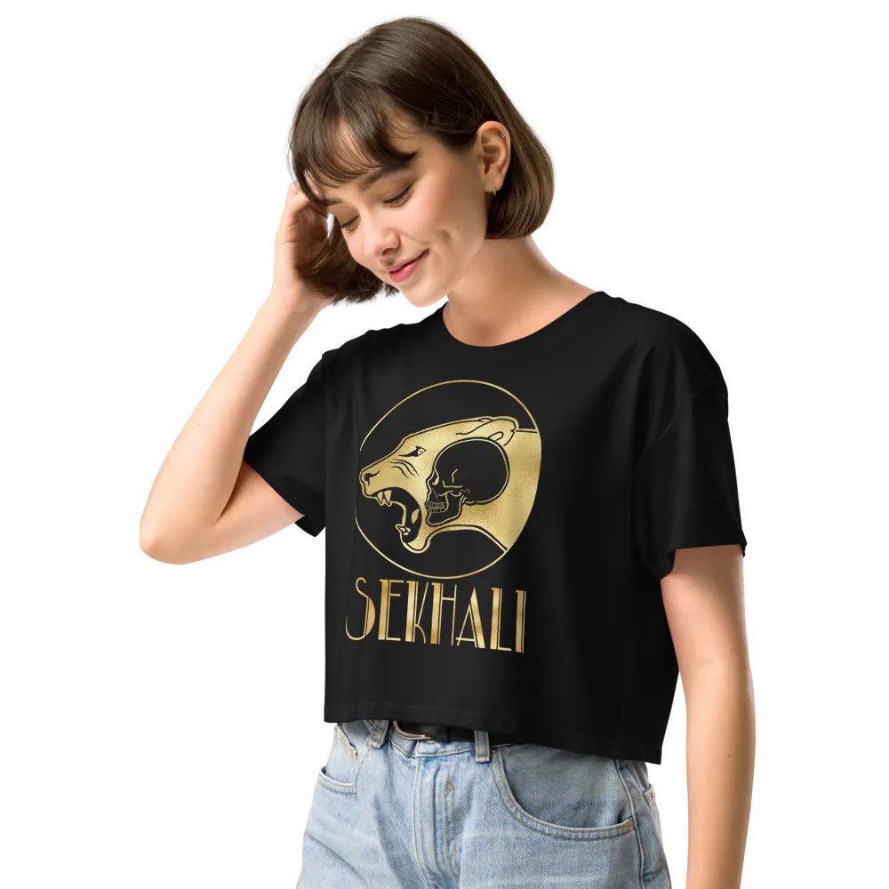 Sekhali Logo Gilded Crop Top product image (3)