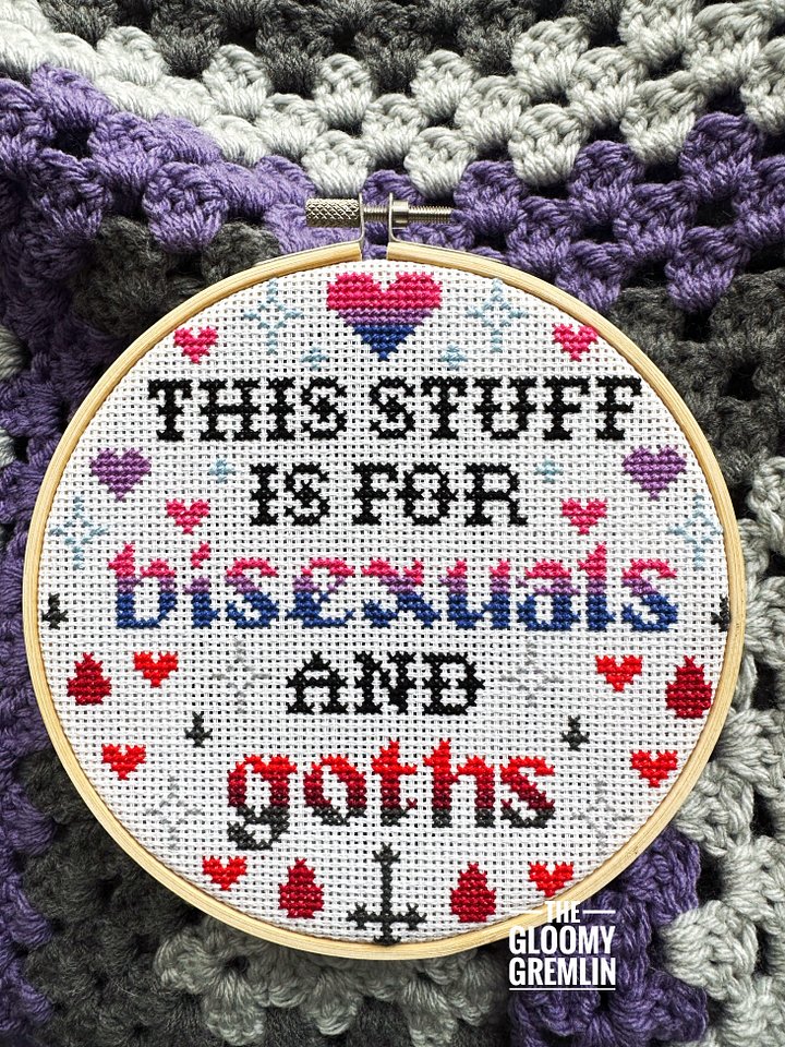Bisexuals & Goths - 6" Stitched Piece product image (1)