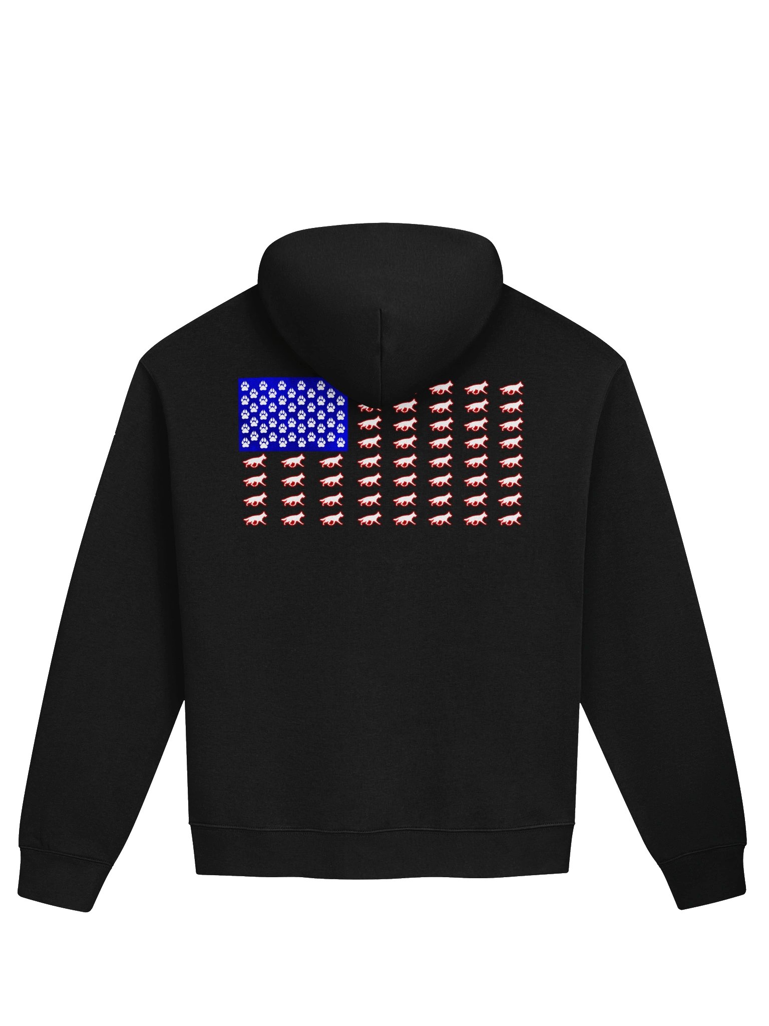 German Shepherd Patriotic Flag Hoodie product image (2)